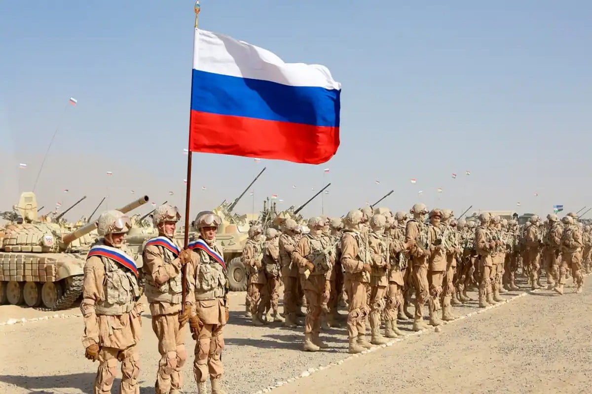 Russian troops from Kharsan