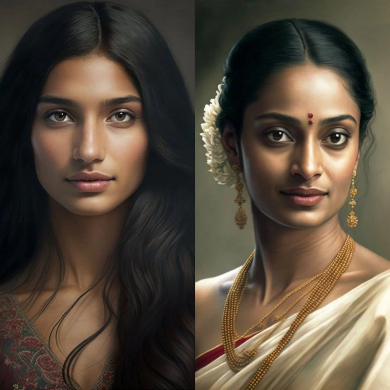 AI Artworks of Indian Women